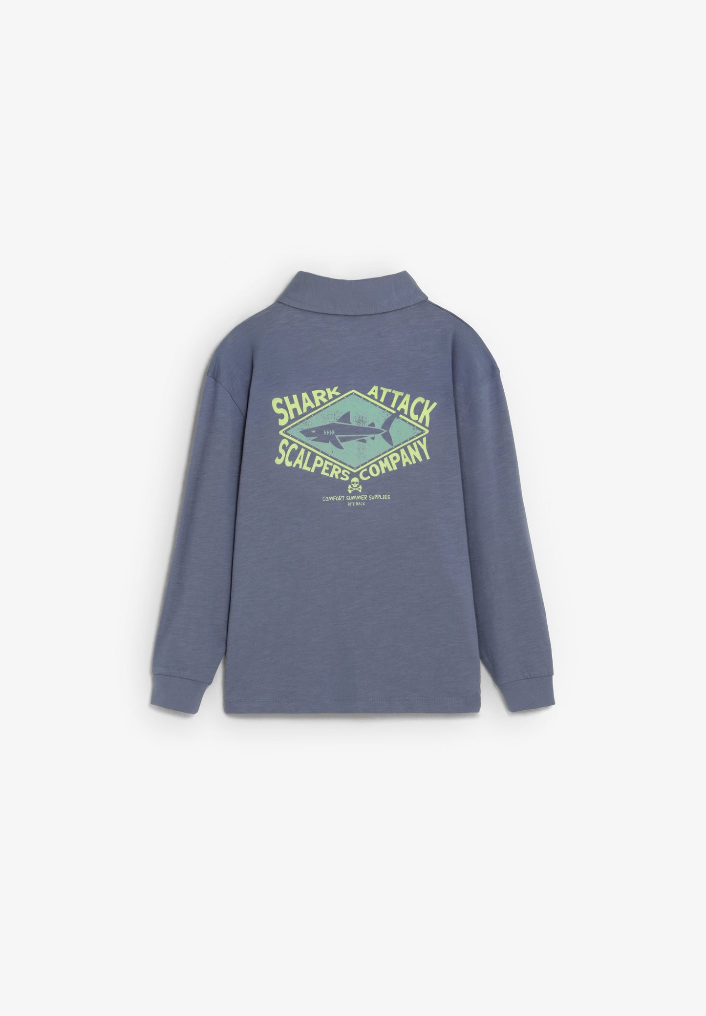 POLO MANGA LARGA ESTAMPADO A CONTRASTE - Scalpers