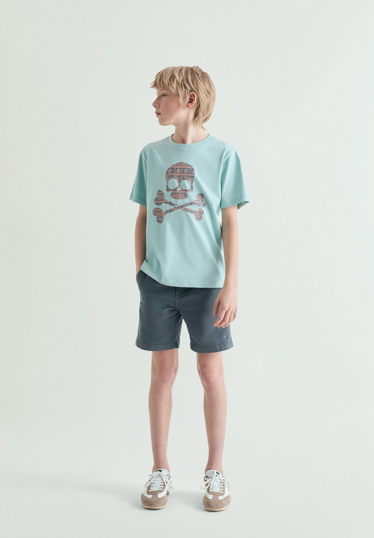 PRINTED SKULL T-SHIRT