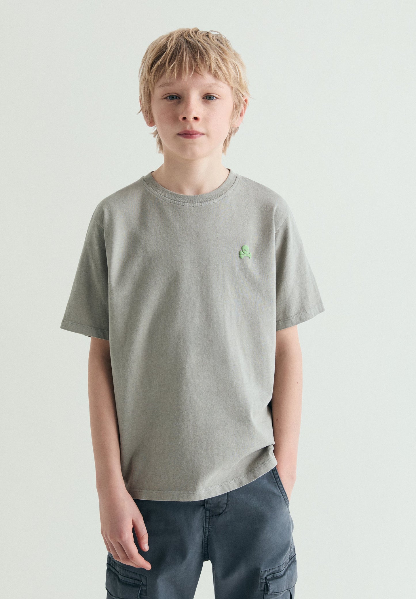 PRINTED SKULL T-SHIRT