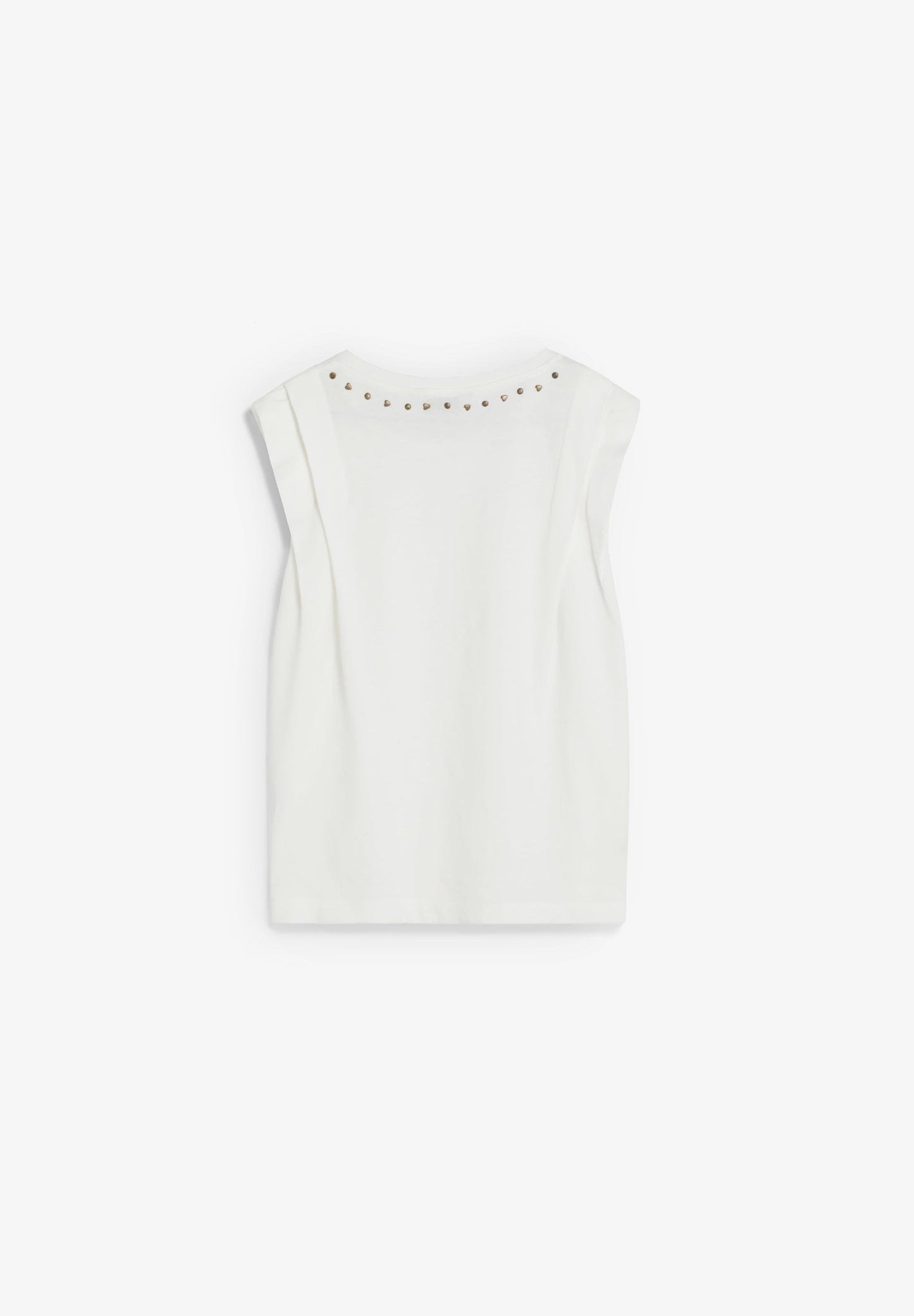 SLEEVELESS T-SHIRT WITH STUDS
