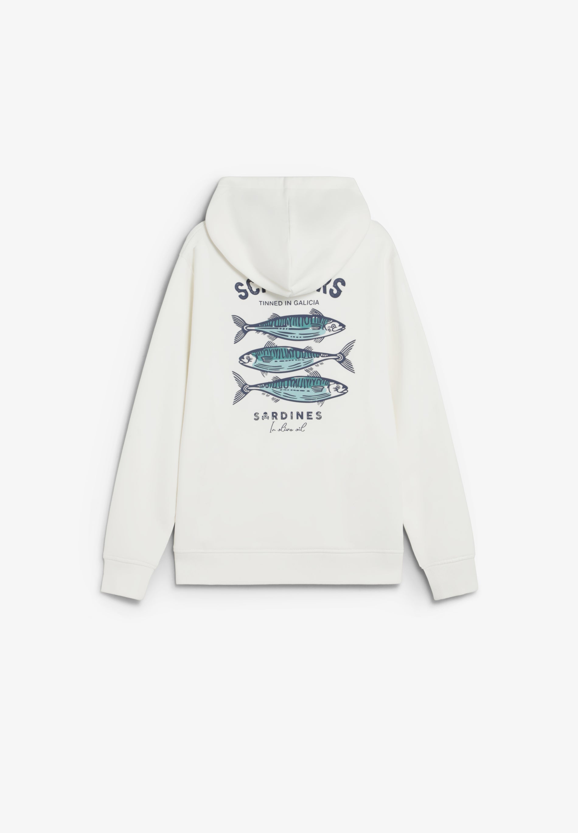 SARDINE PRINT HOODIE