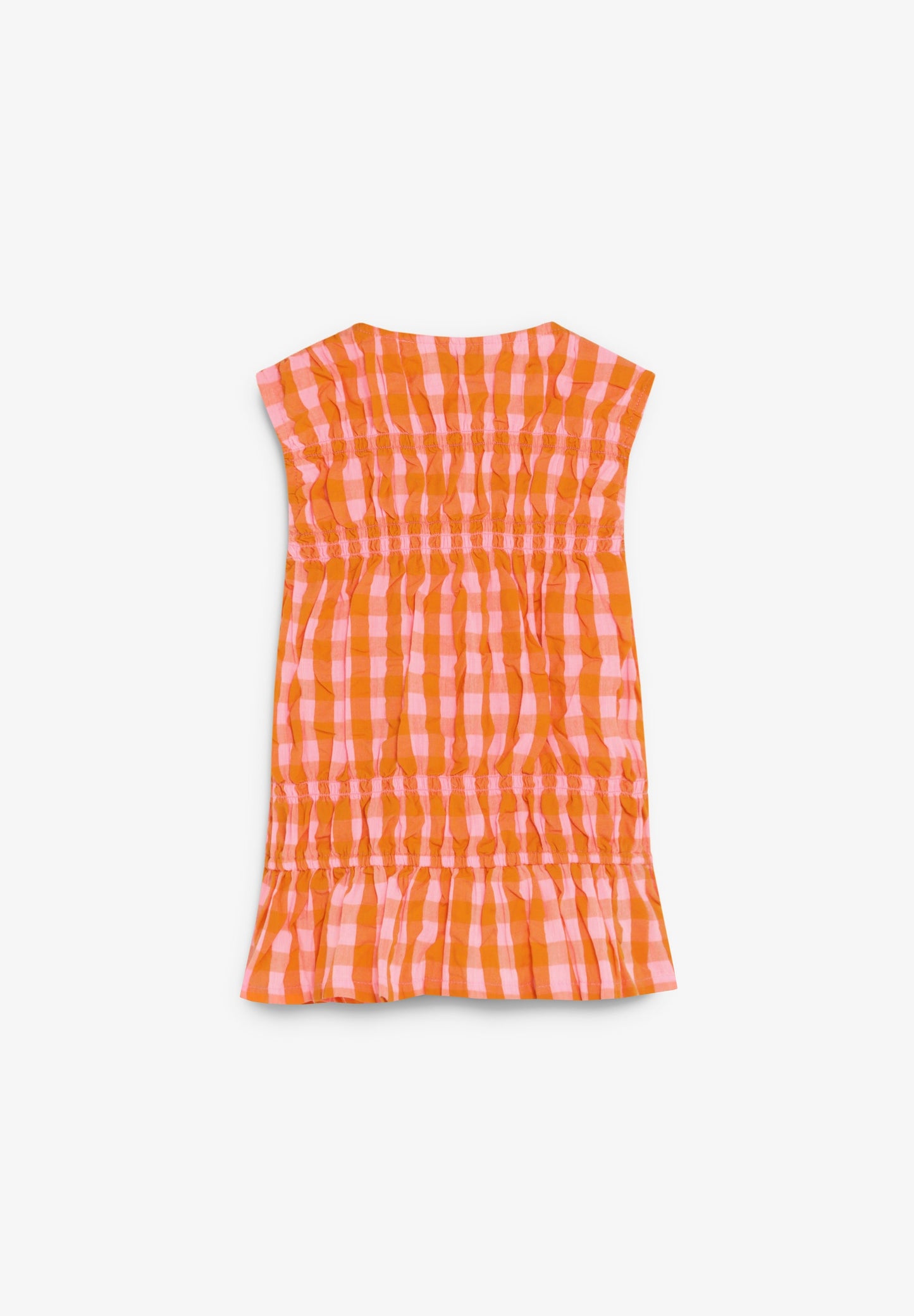 GATHERED GINGHAM TOP