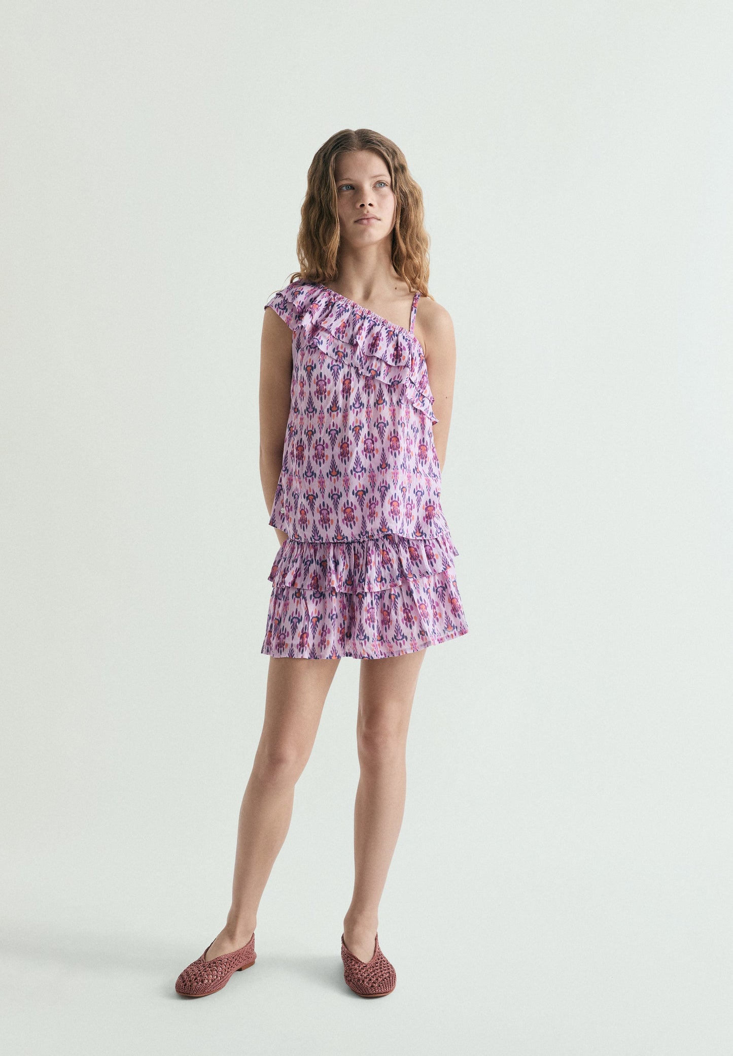 MULTICOLOUR ASYMMETRIC TOP