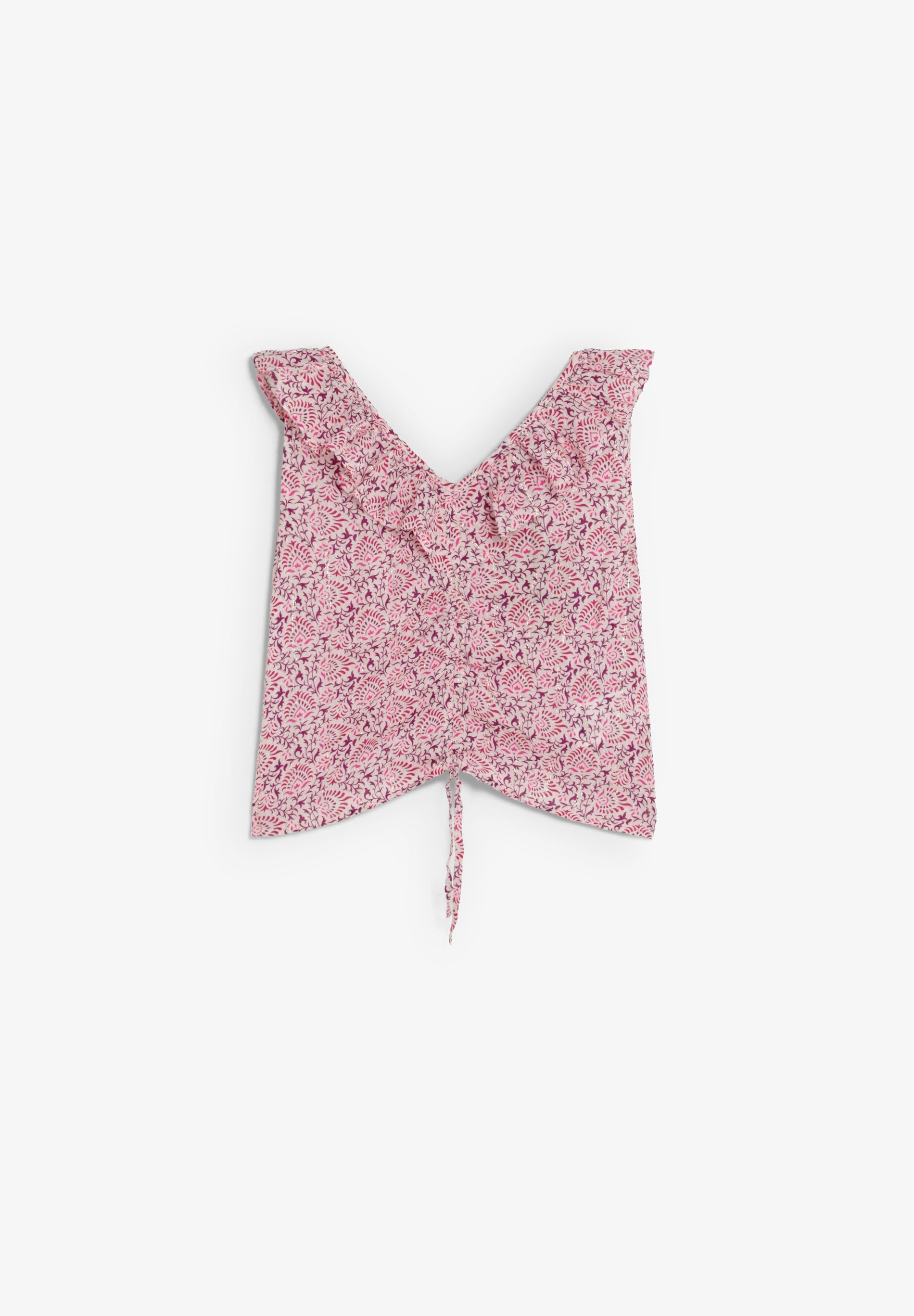 PRINTED FLOWING BLOUSE