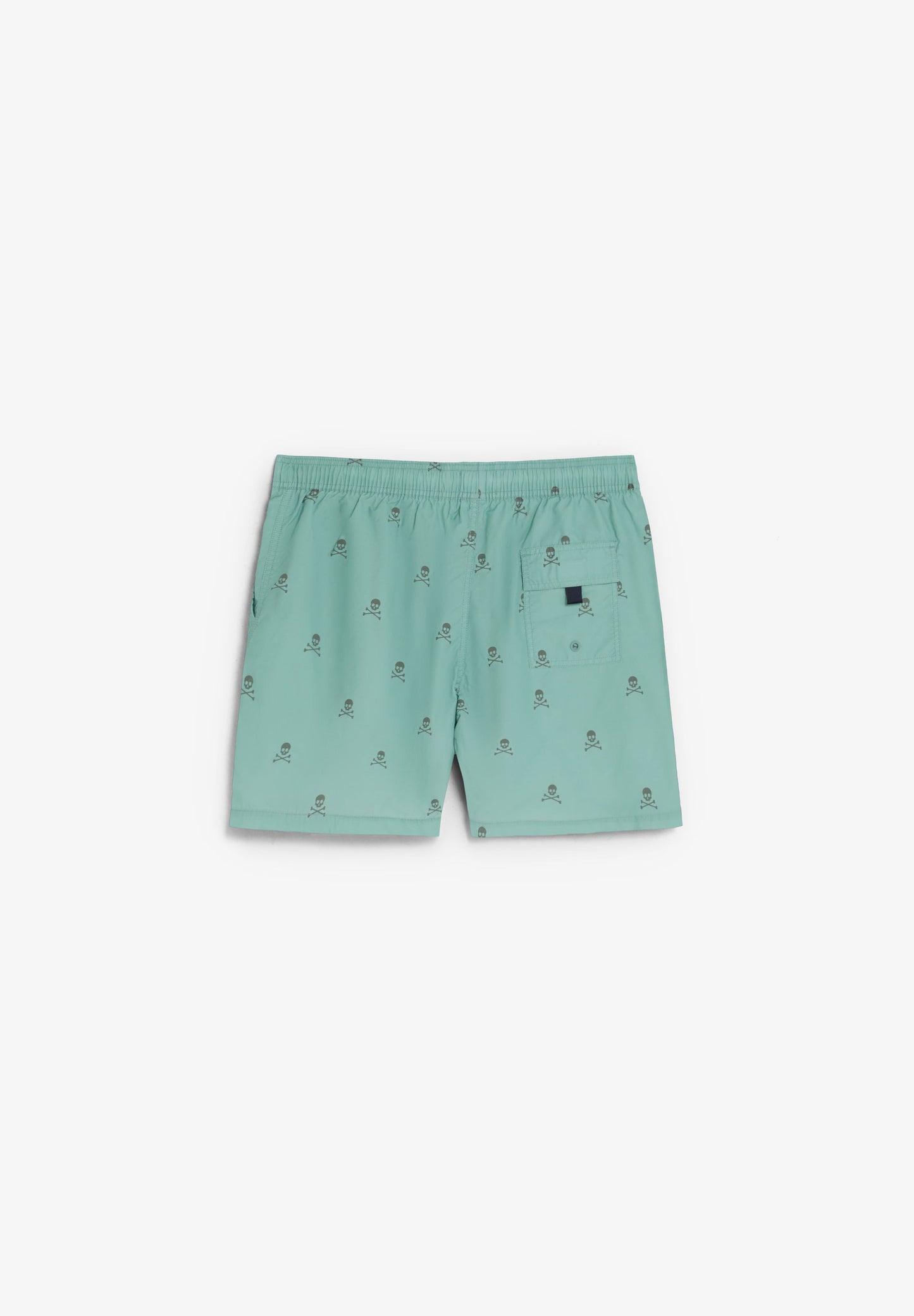 CONTRAST SKULL SWIMMING TRUNKS