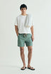 CONTRAST SKULL SWIMMING TRUNKS