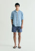 CONTRAST SKULL SWIMMING TRUNKS