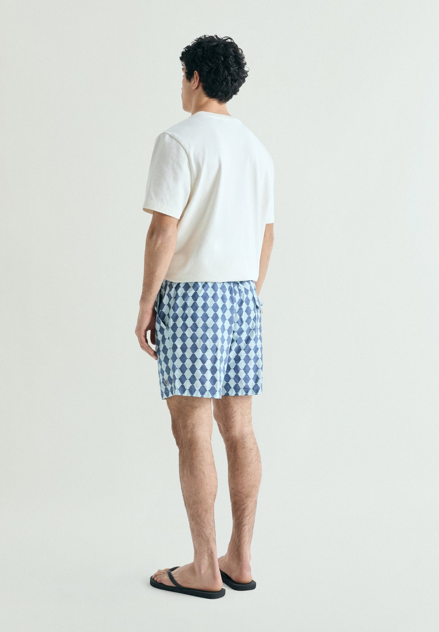 DIAMOND PATTERN SWIMMING TRUNKS