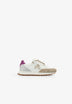 CONTRAST SPLIT SUEDE SNEAKERS