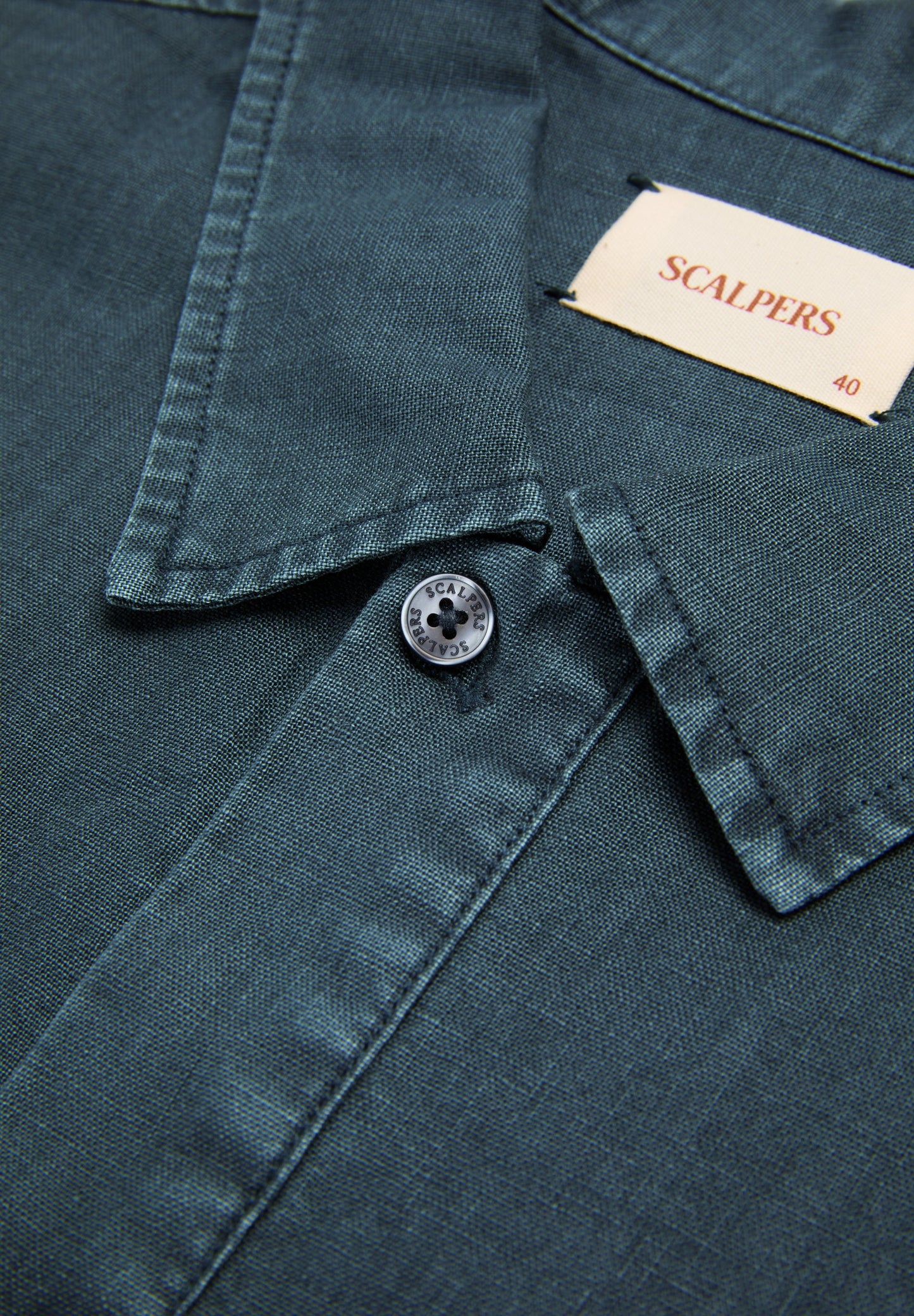 LINEN LOOSE FIT POLO SHIRT