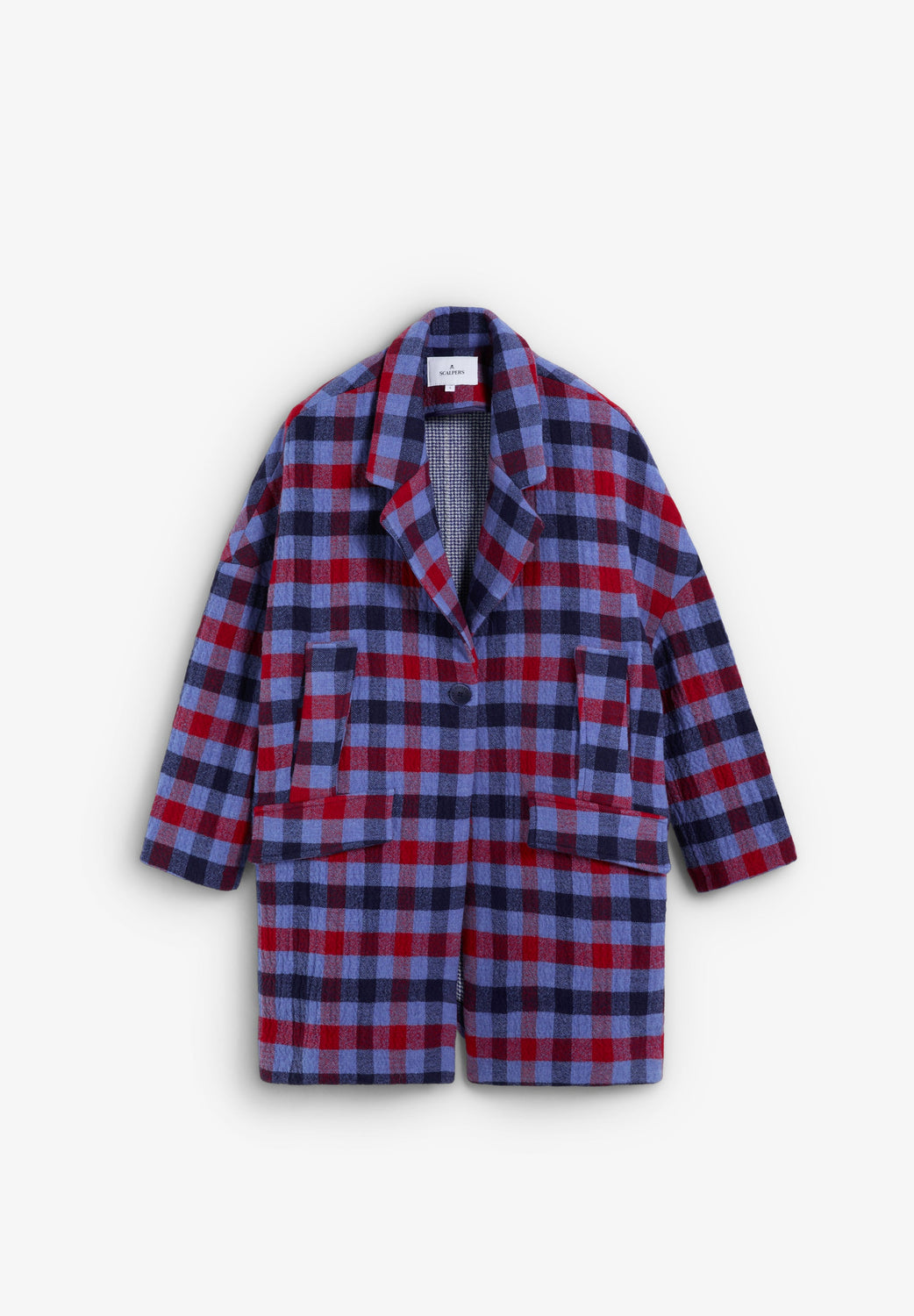 ABRIGO PAÑO CUADROS - Scalpers