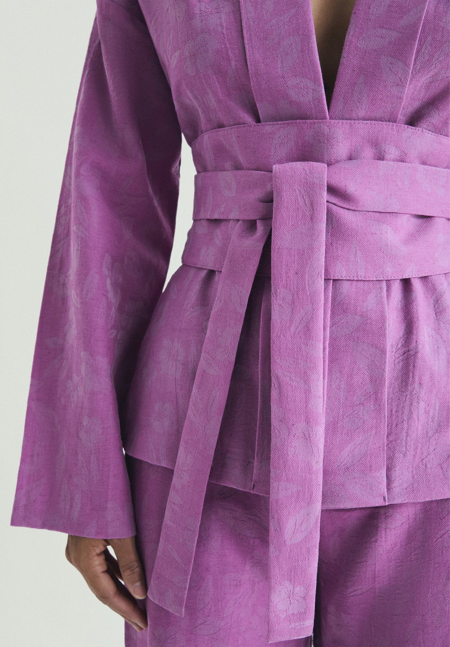 JACQUARD KIMONO BLAZER