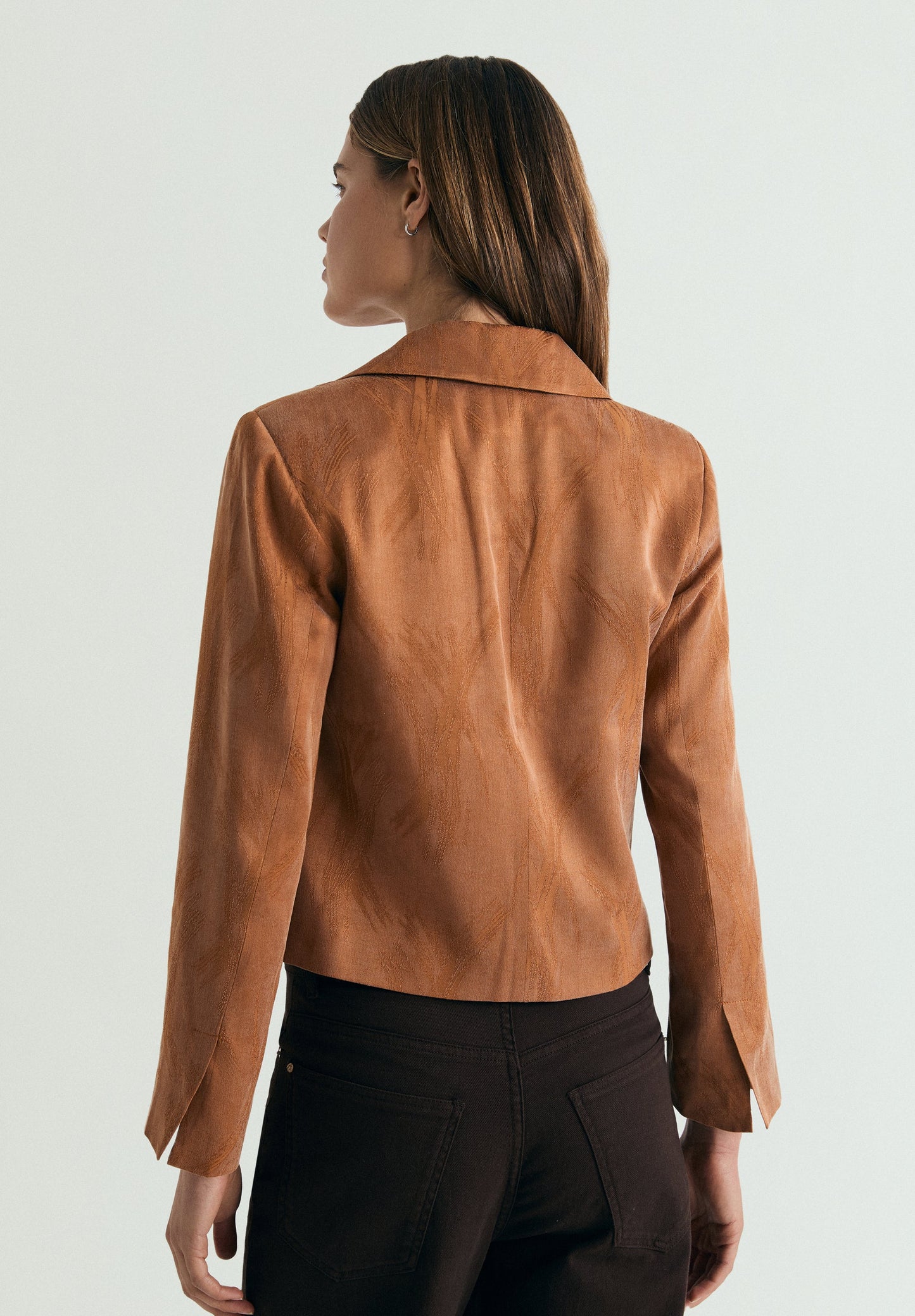 CROPPED JACQUARD BLAZER