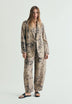 PRINTED LINEN BLAZER