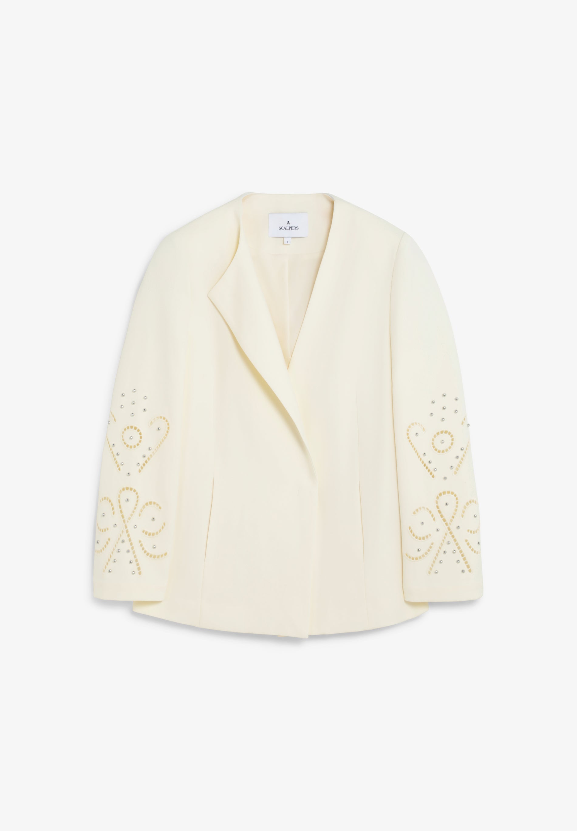 BLAZER WITH PERFORATED DETAILS