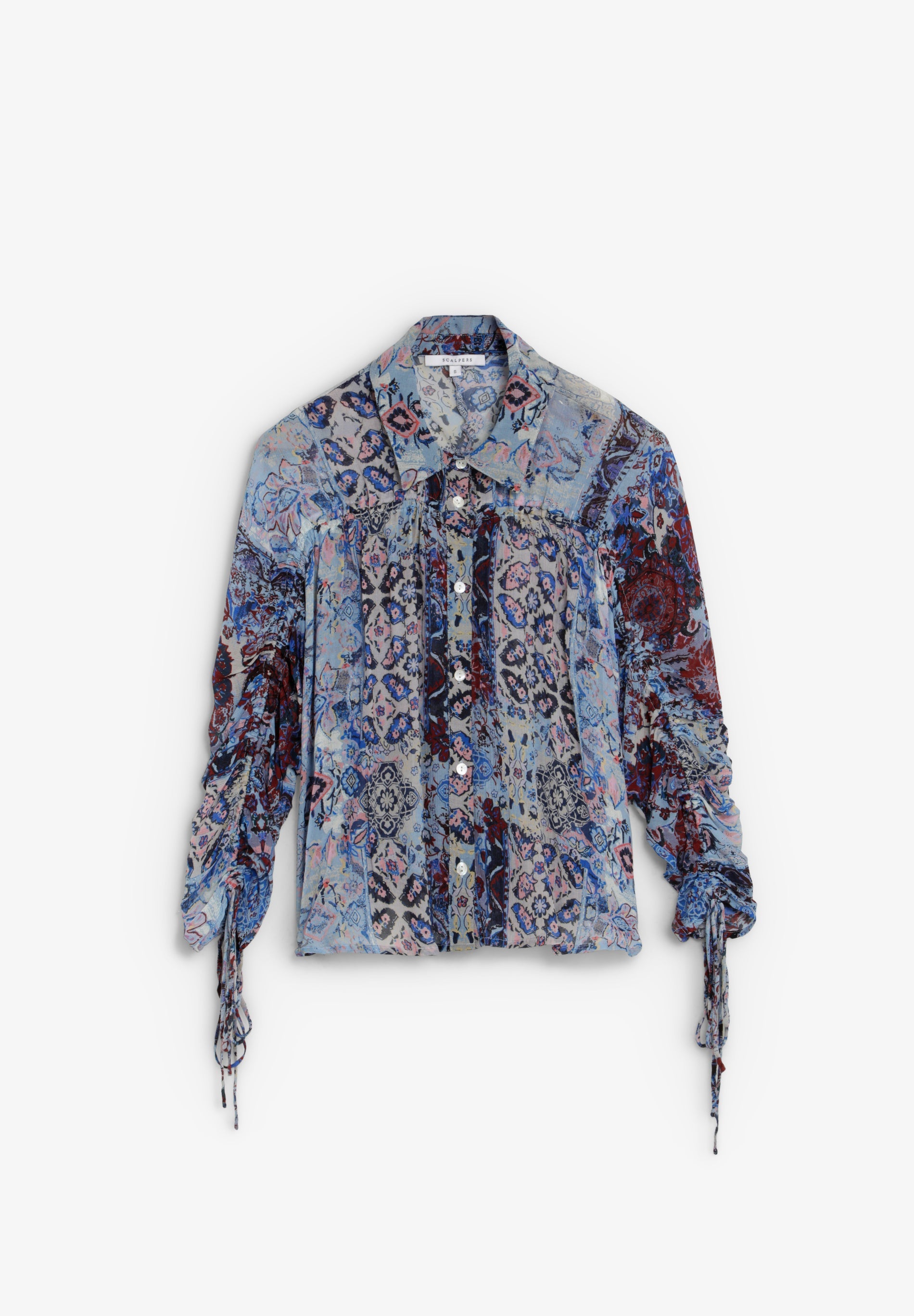 PRINTED FLOWING BLOUSE