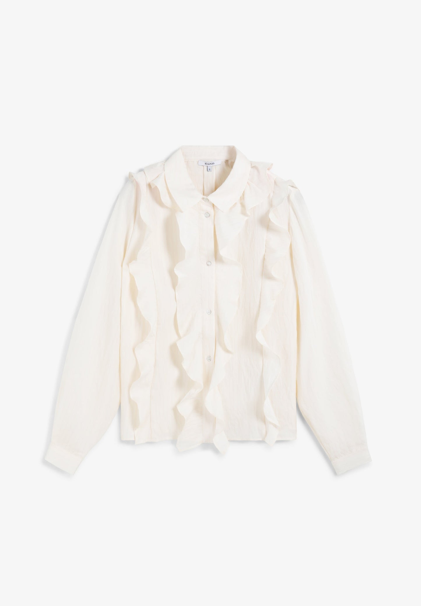 SCSTRIPES FRILL SHIRT