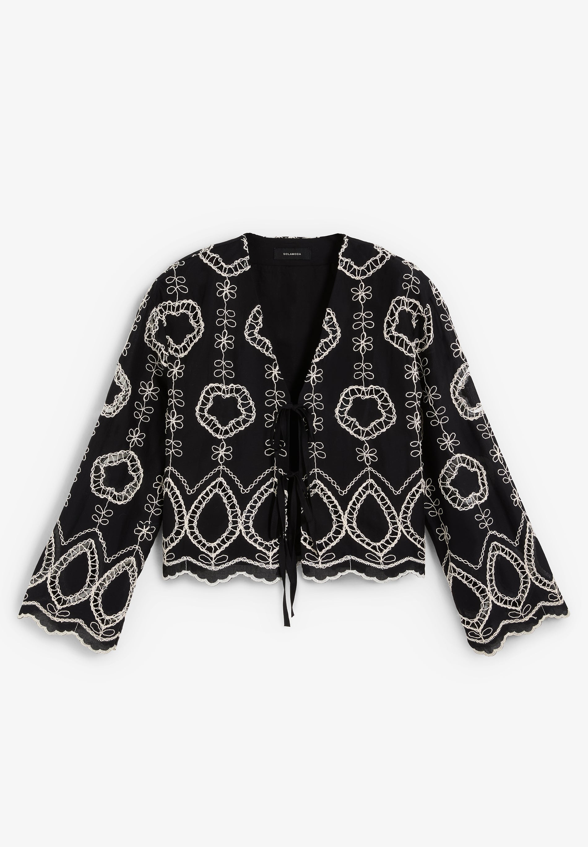 CONTRAST EMBROIDERED SHIRT