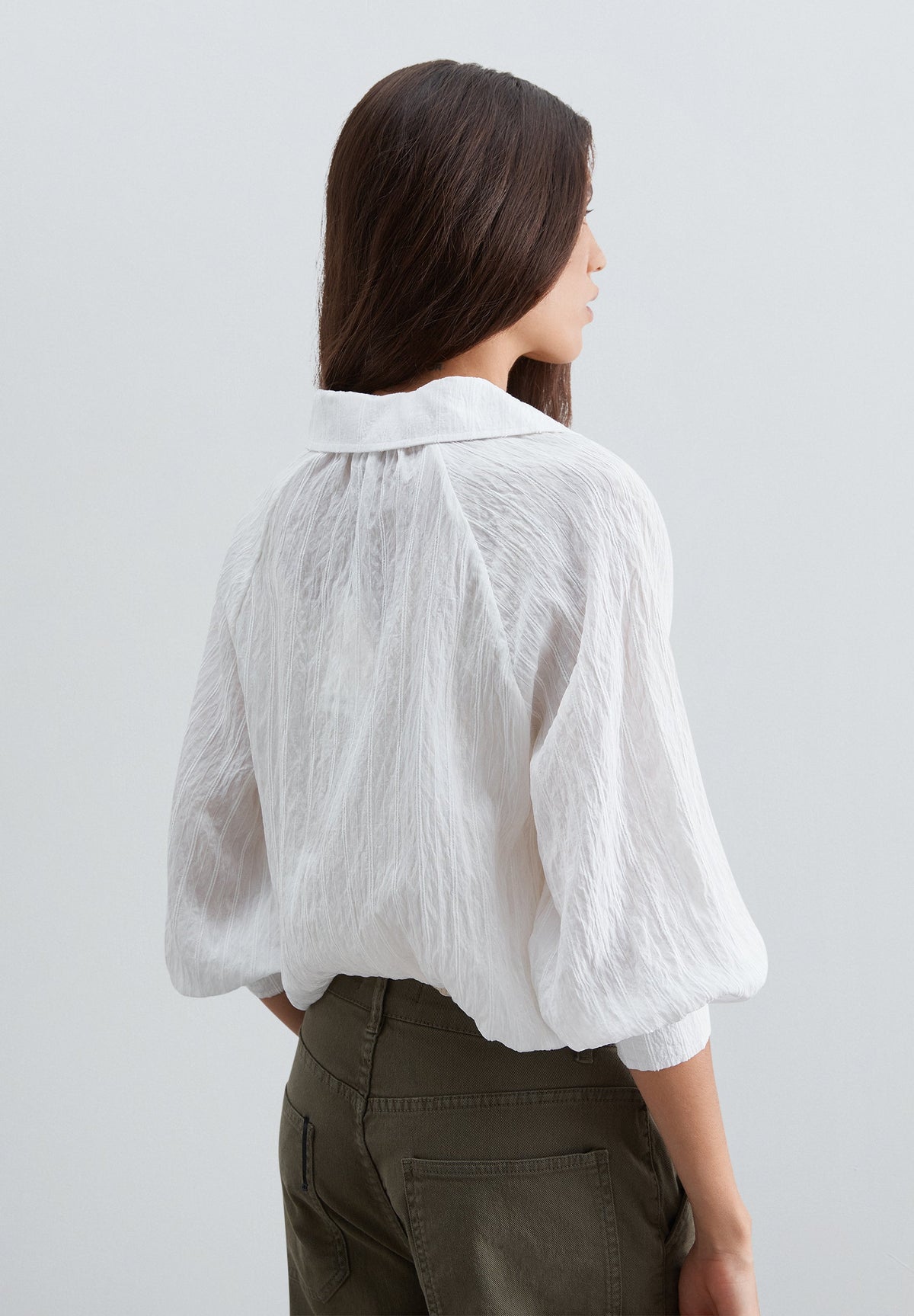 FLOWING STRIPED BLOUSE