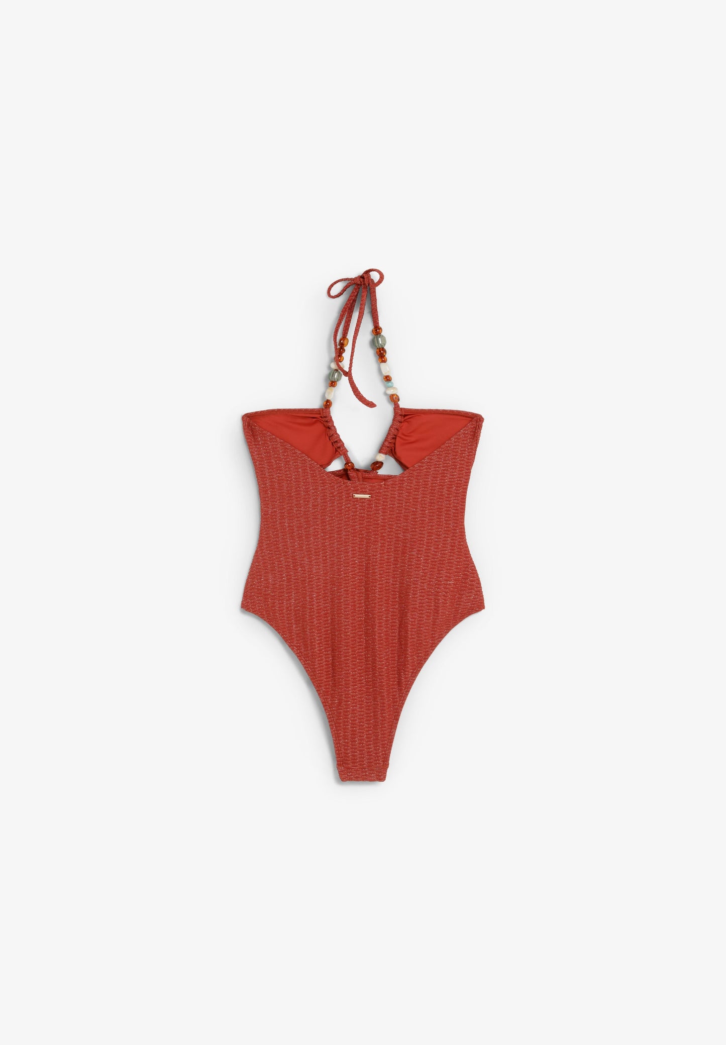 LUREX SWIMSUIT WITH BEADS