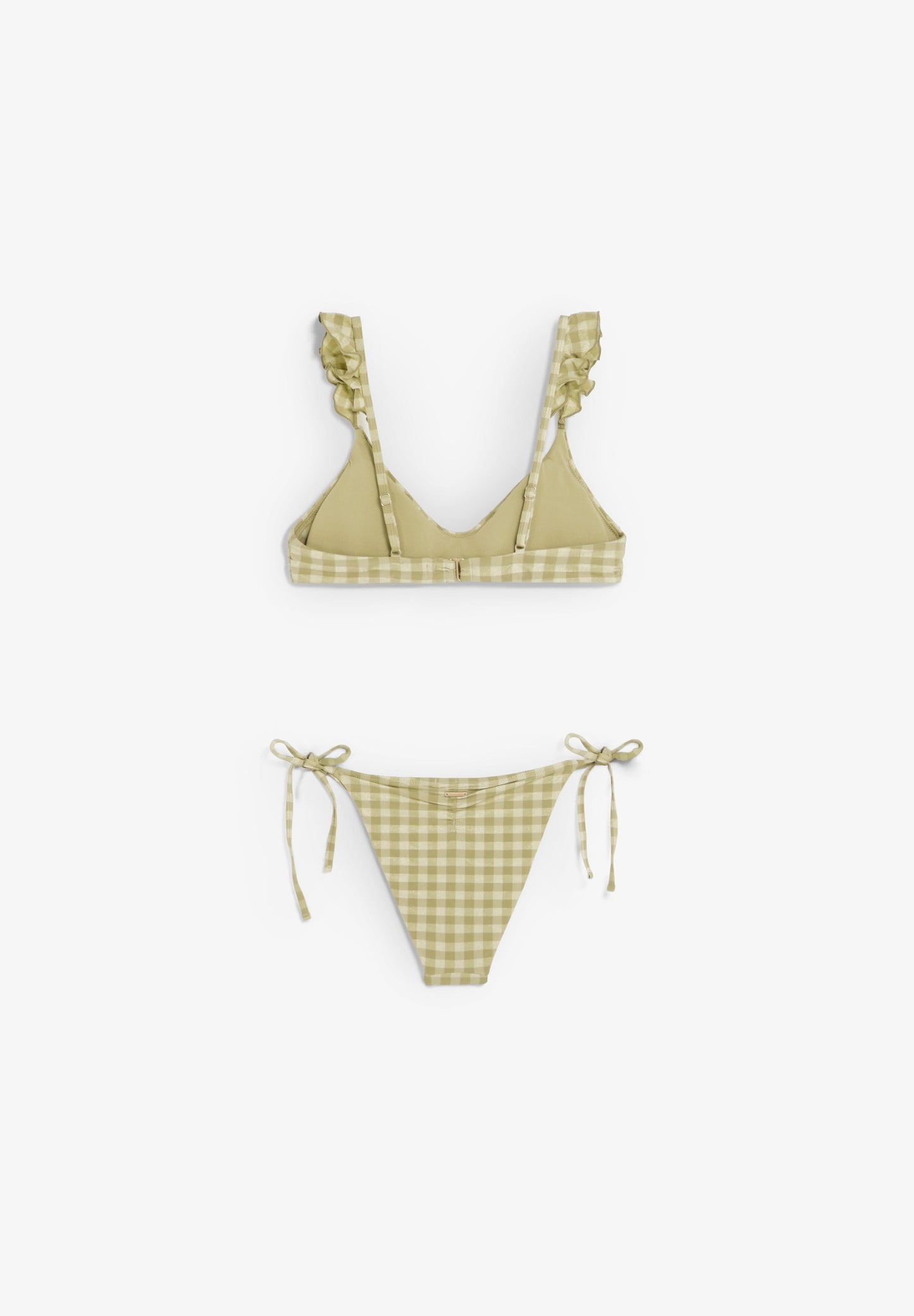 GINGHAM BIKINI WITH RUFFLE