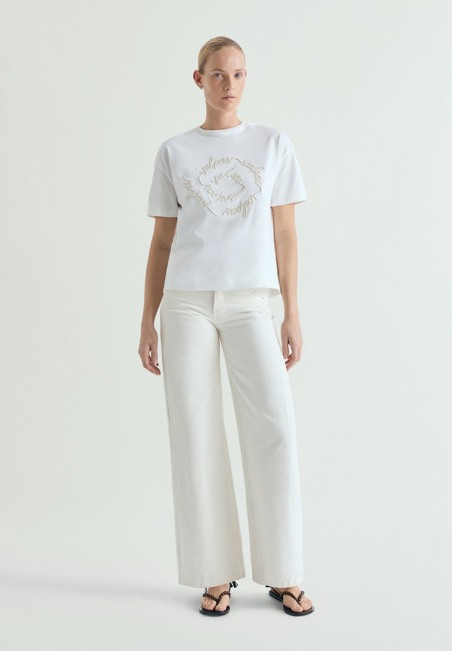 SPIRAL EMBROIDERED T-SHIRT