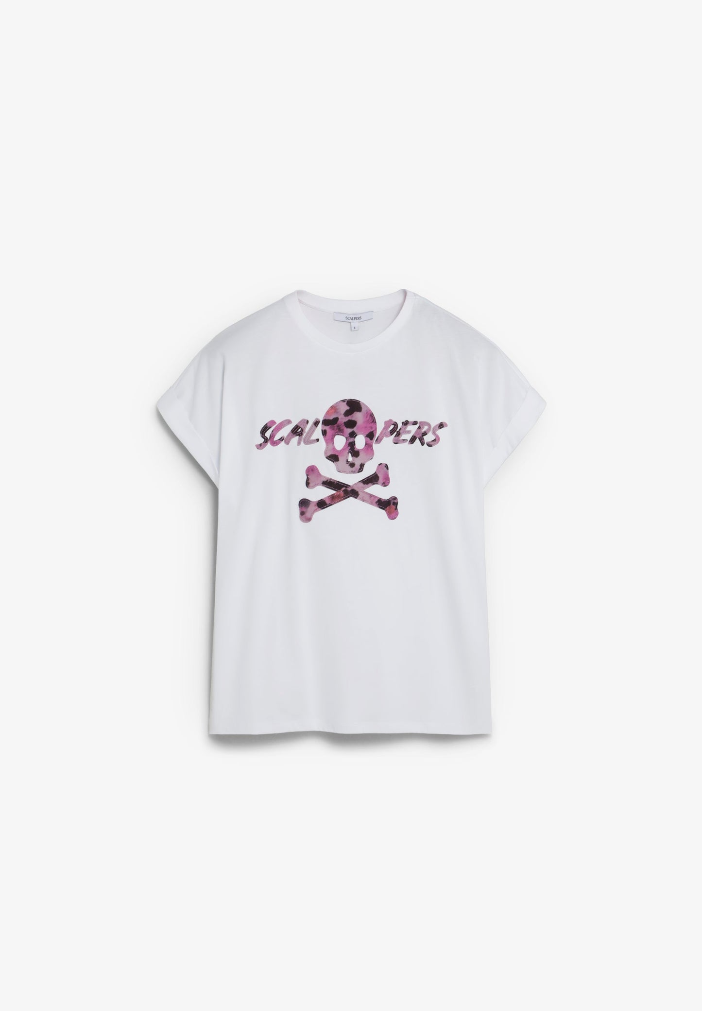 ANIMAL PRINT T-SHIRT WITH SKULL