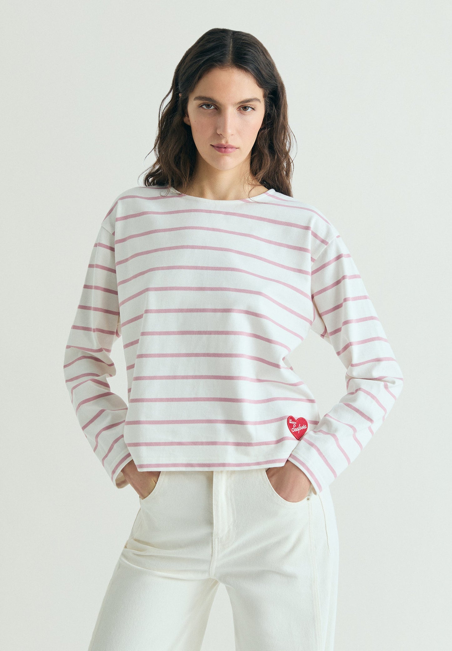 SCSTRIPES PATCH LS TEE
