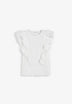 COTTON RUFFLES T-SHIRT