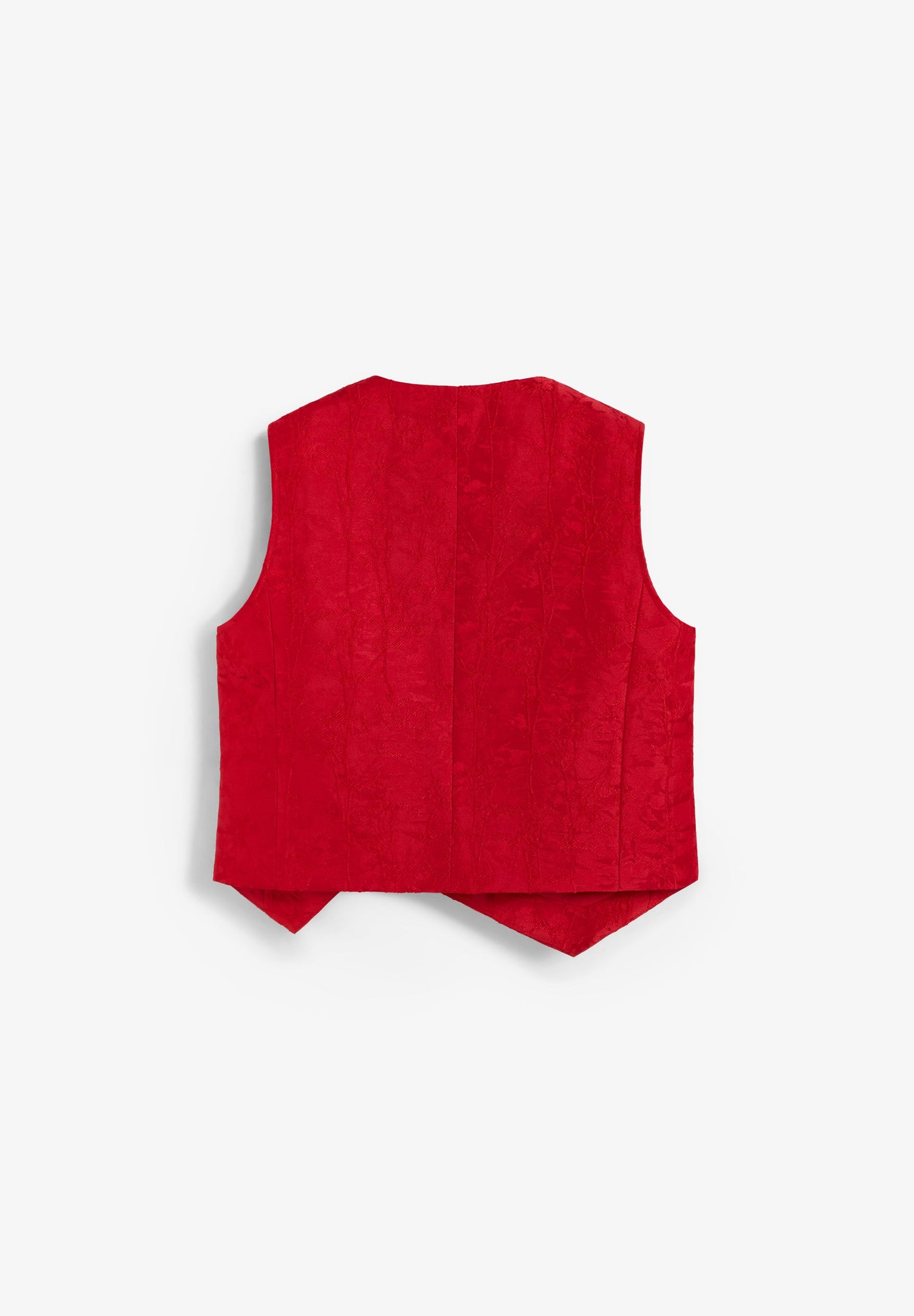 ASYMMETRIC BROCADE WAISTCOAT