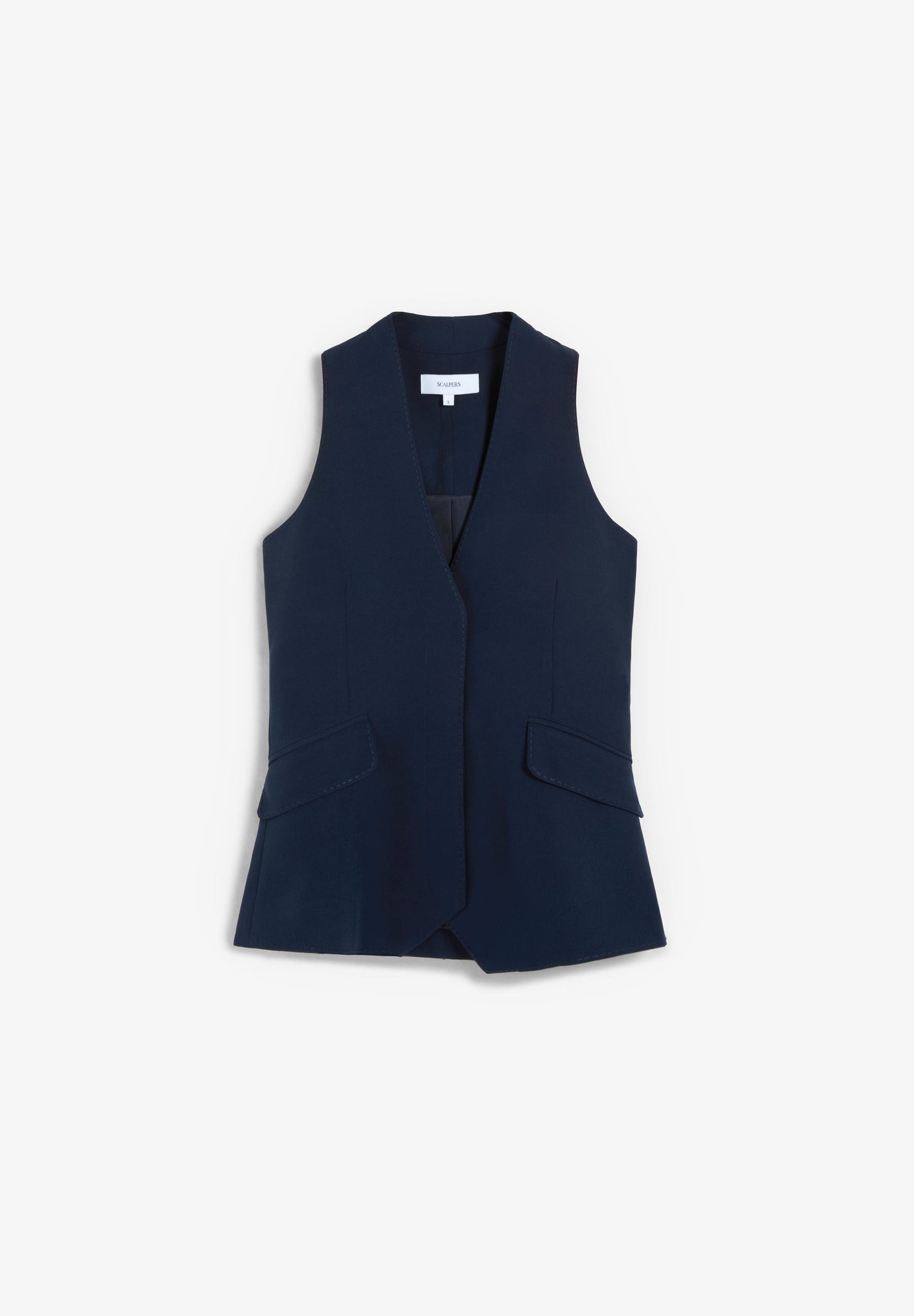 GILET WITH STITCHING DETAIL