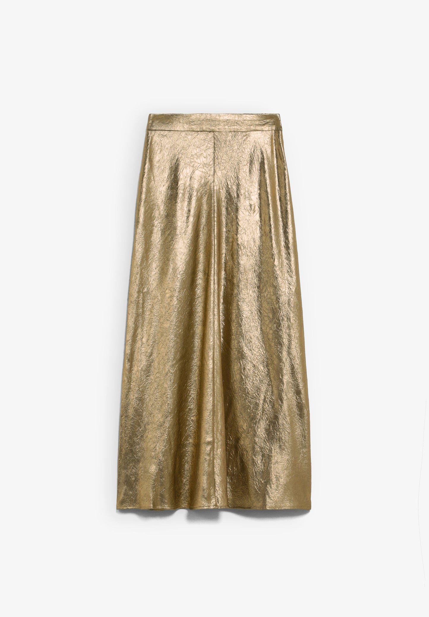 METALLIC MIDI SKIRT