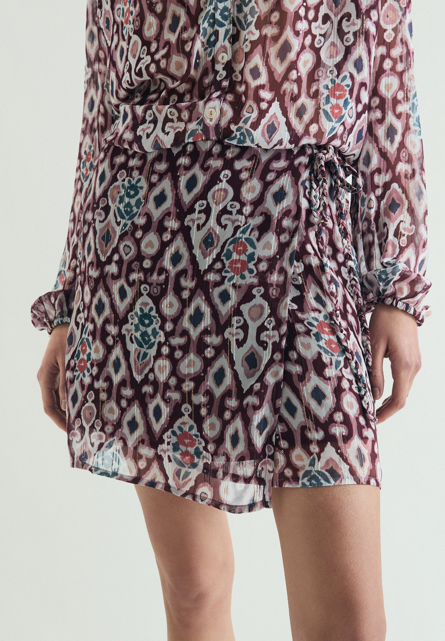 PRINTED MINI SKIRT