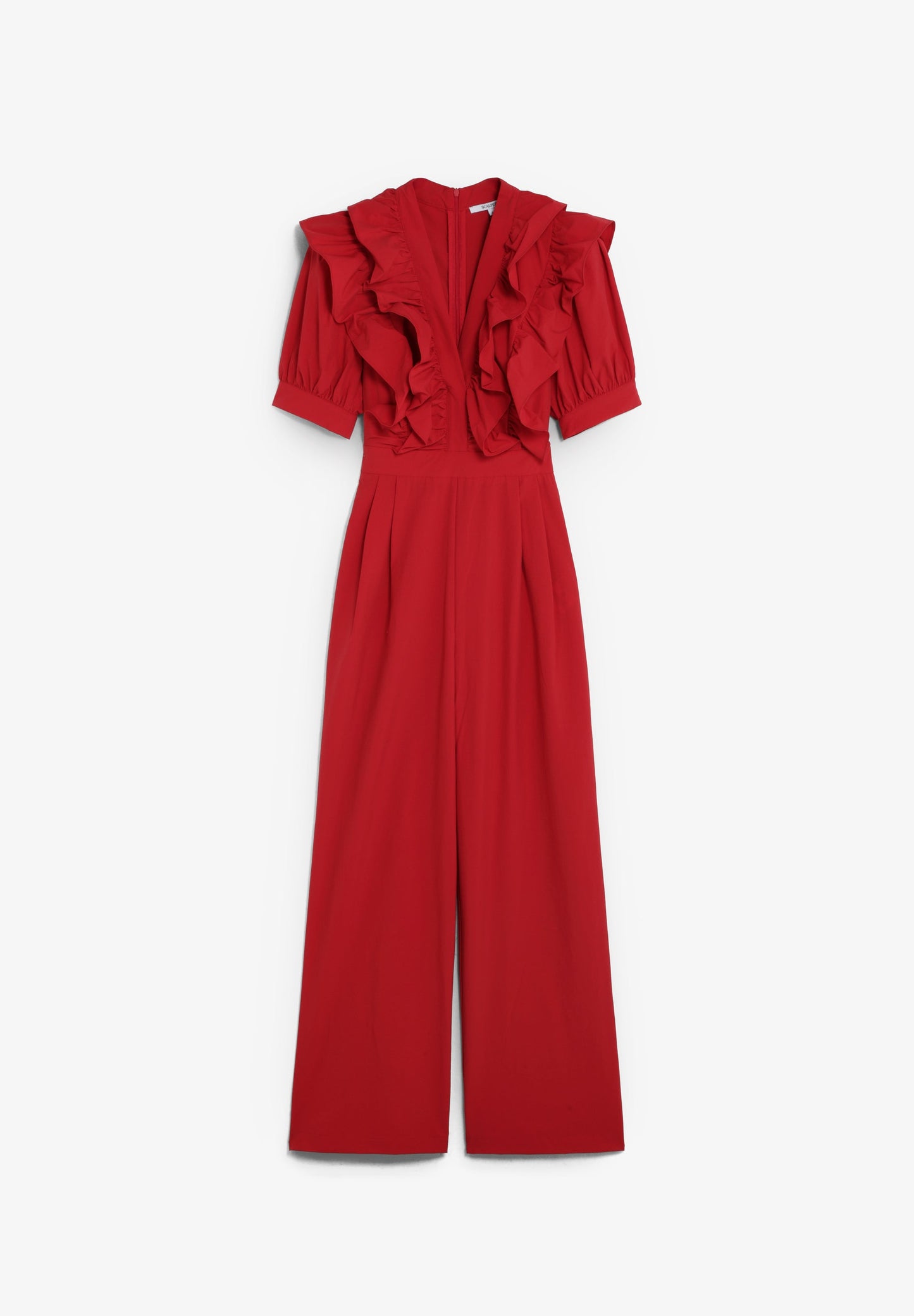LONG JUMPSUIT WITH RUFFLES