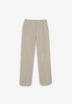 LINEN TROUSERS WITH METAL DETAILS