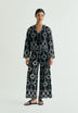 TROUSERS WITH CONTRAST EMBROIDERY