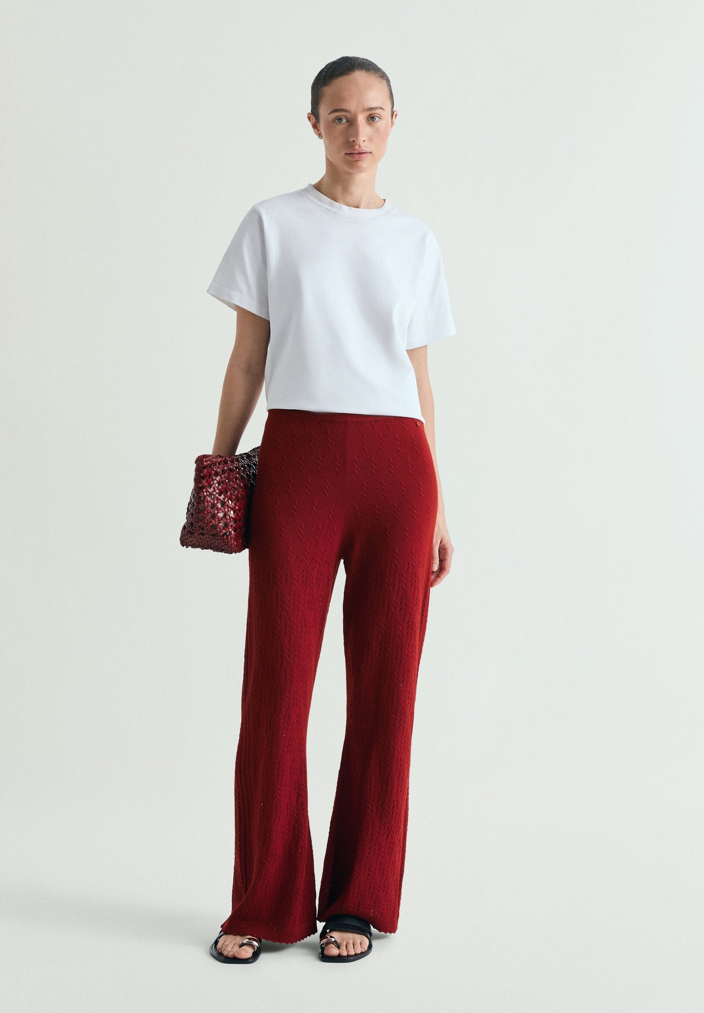 POINTELLE CUT-OUT TROUSERS