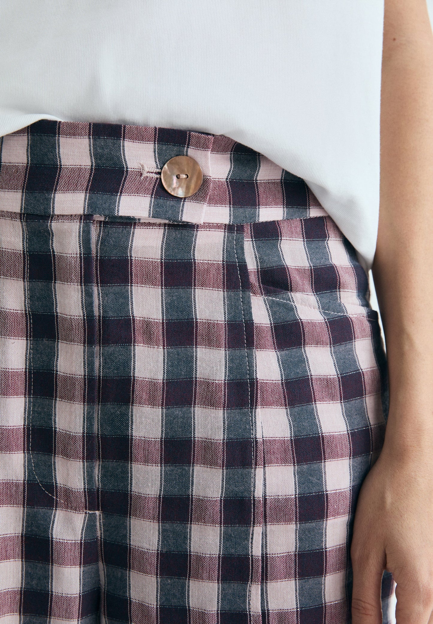 GINGHAM TROUSERS