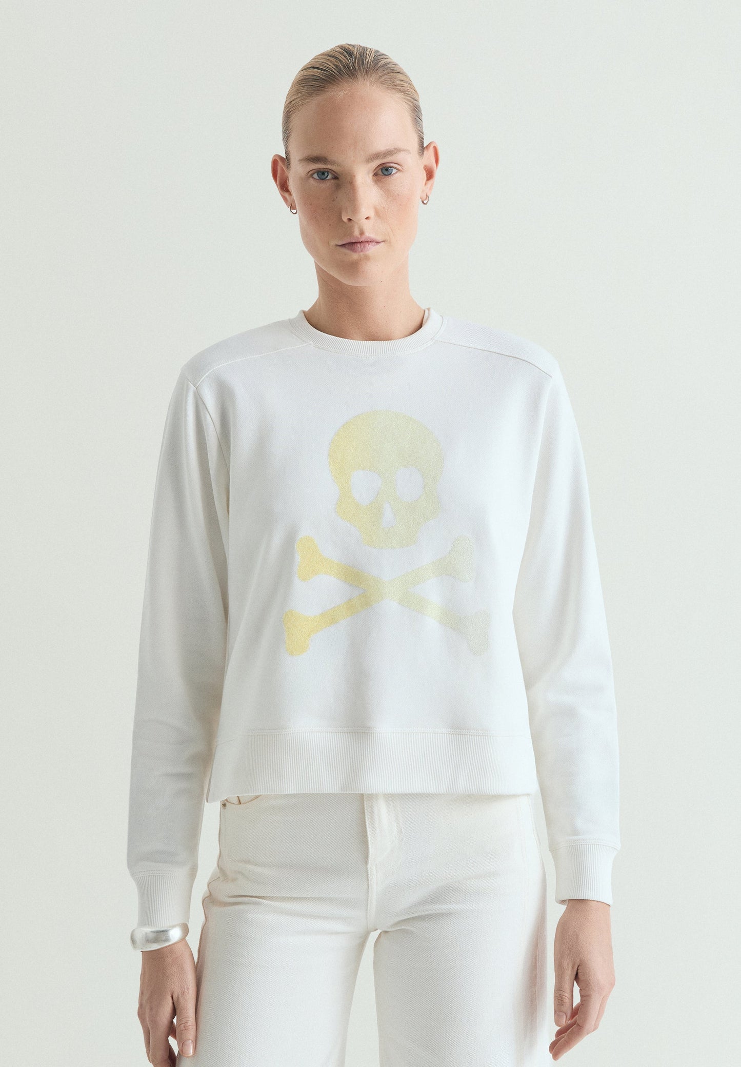GLITTER SKULL SWEATSHIRT