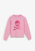 GLITTER SKULL SWEATSHIRT