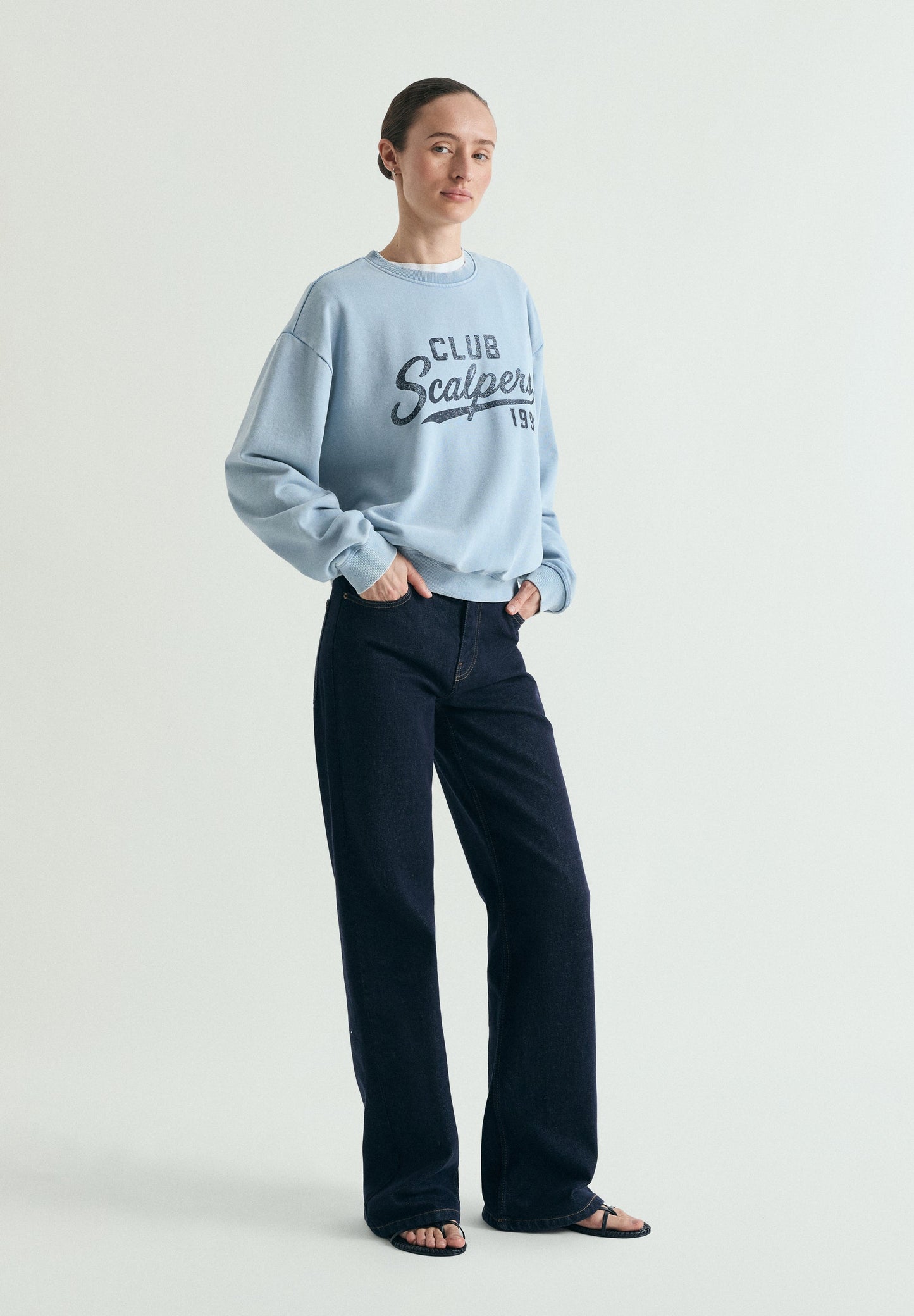 SWEATSHIRT WITH FADED PRINT