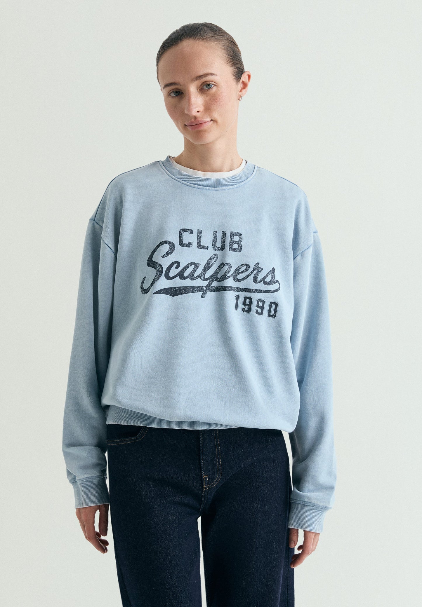 SWEATSHIRT WITH FADED PRINT