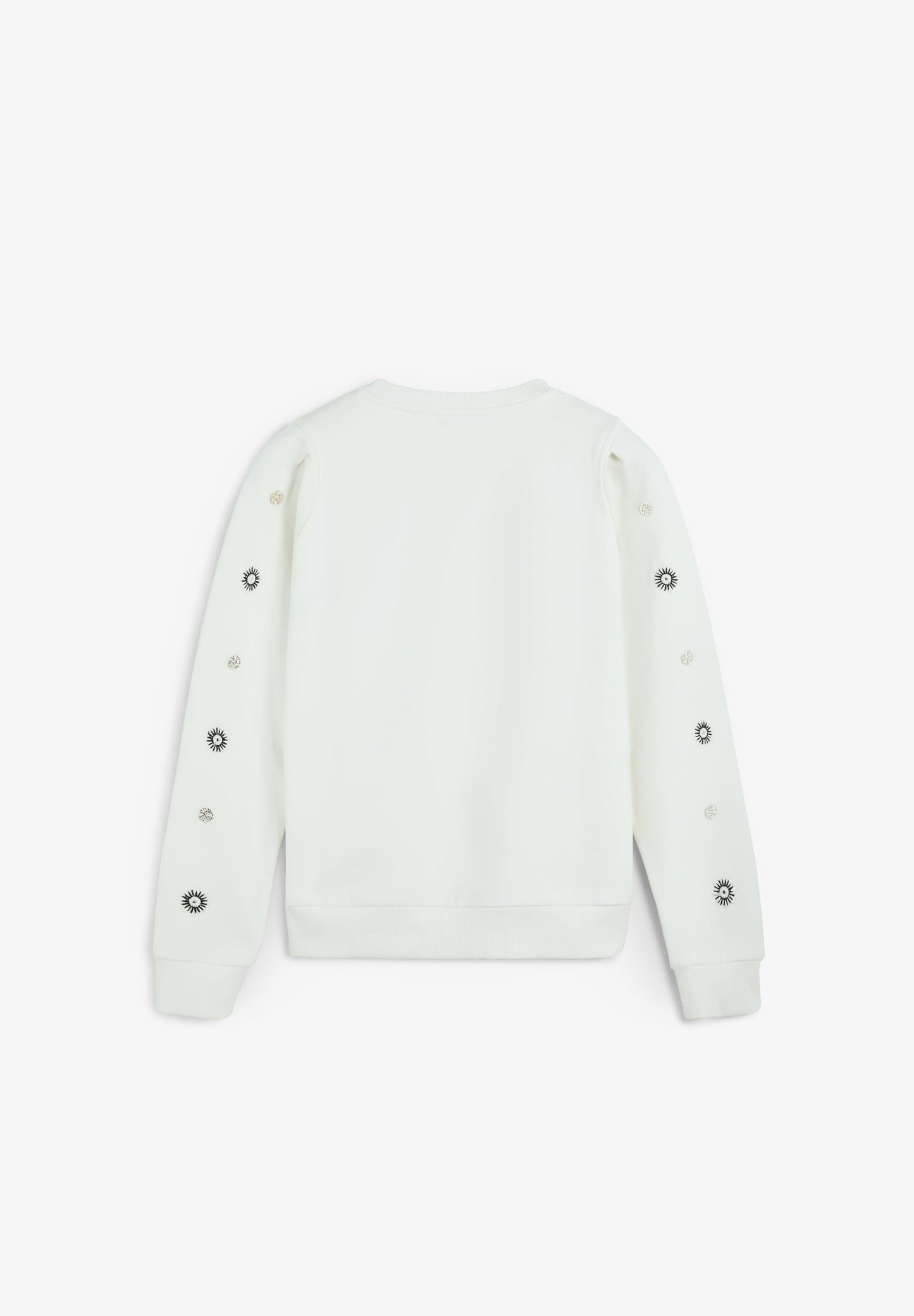 EMBROIDERED SWEATSHIRT WITH APPLIQUÉS