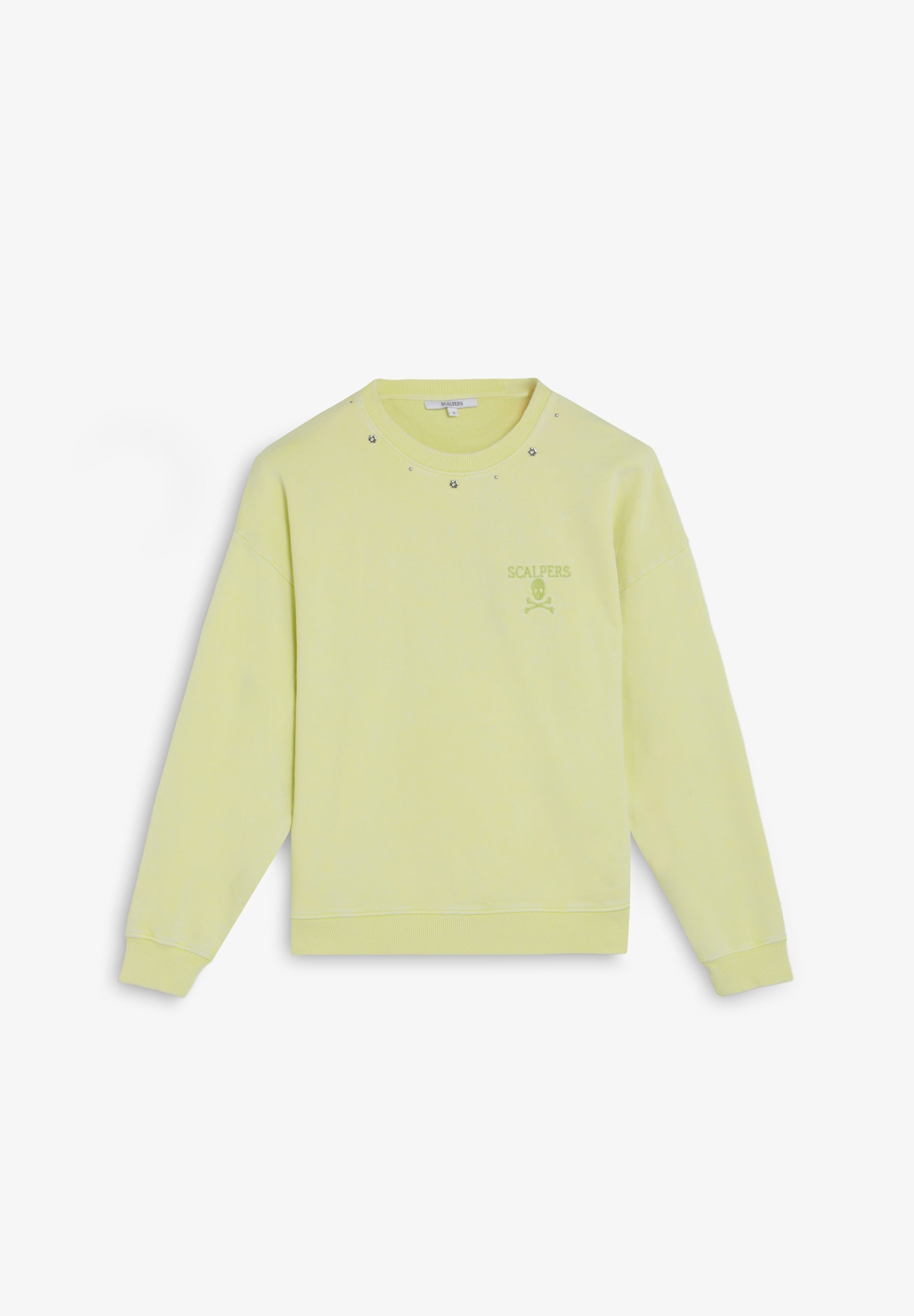 SCMARBLE STUDS SKULL SWEATER