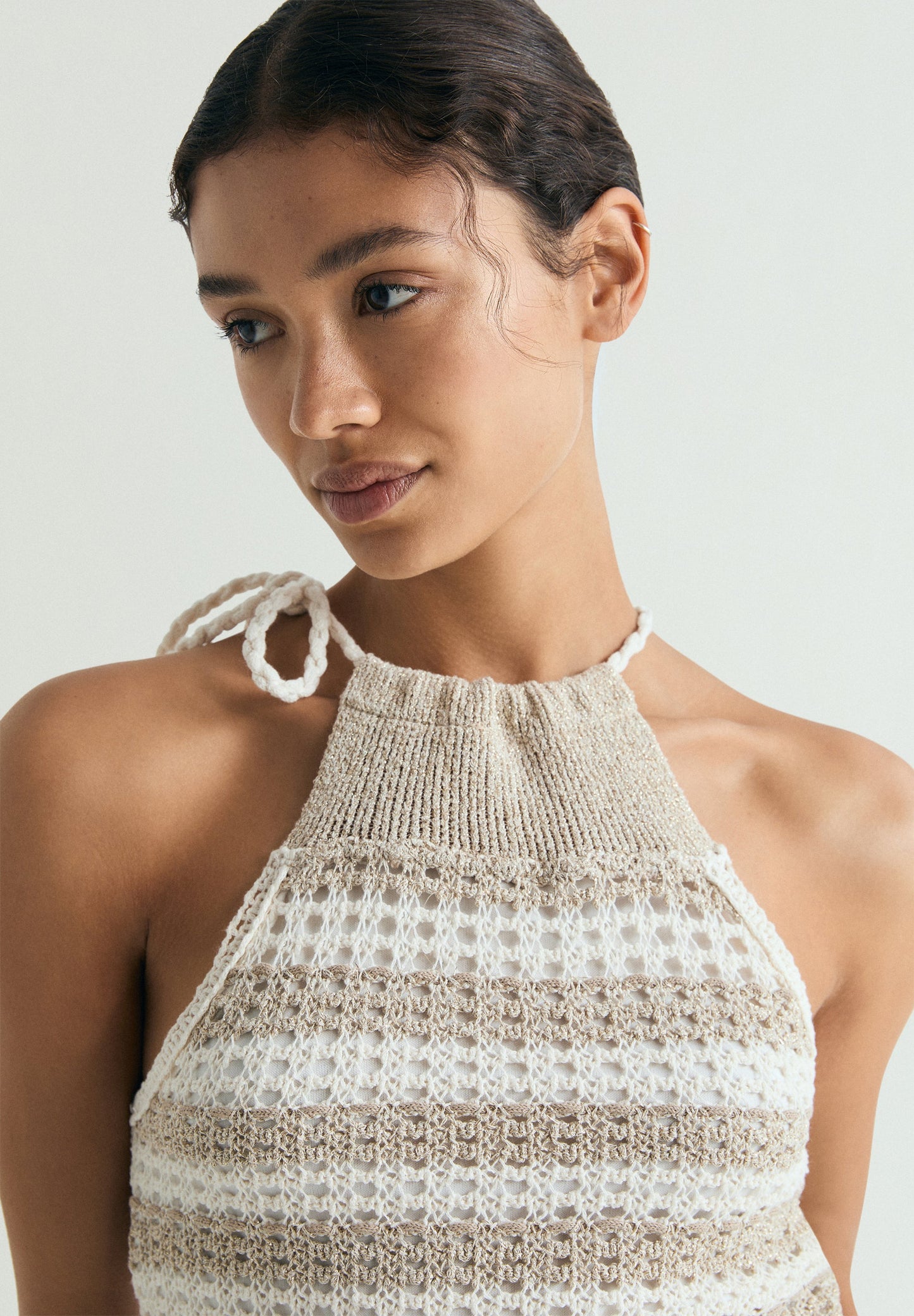 CROCHET HALTER TOP