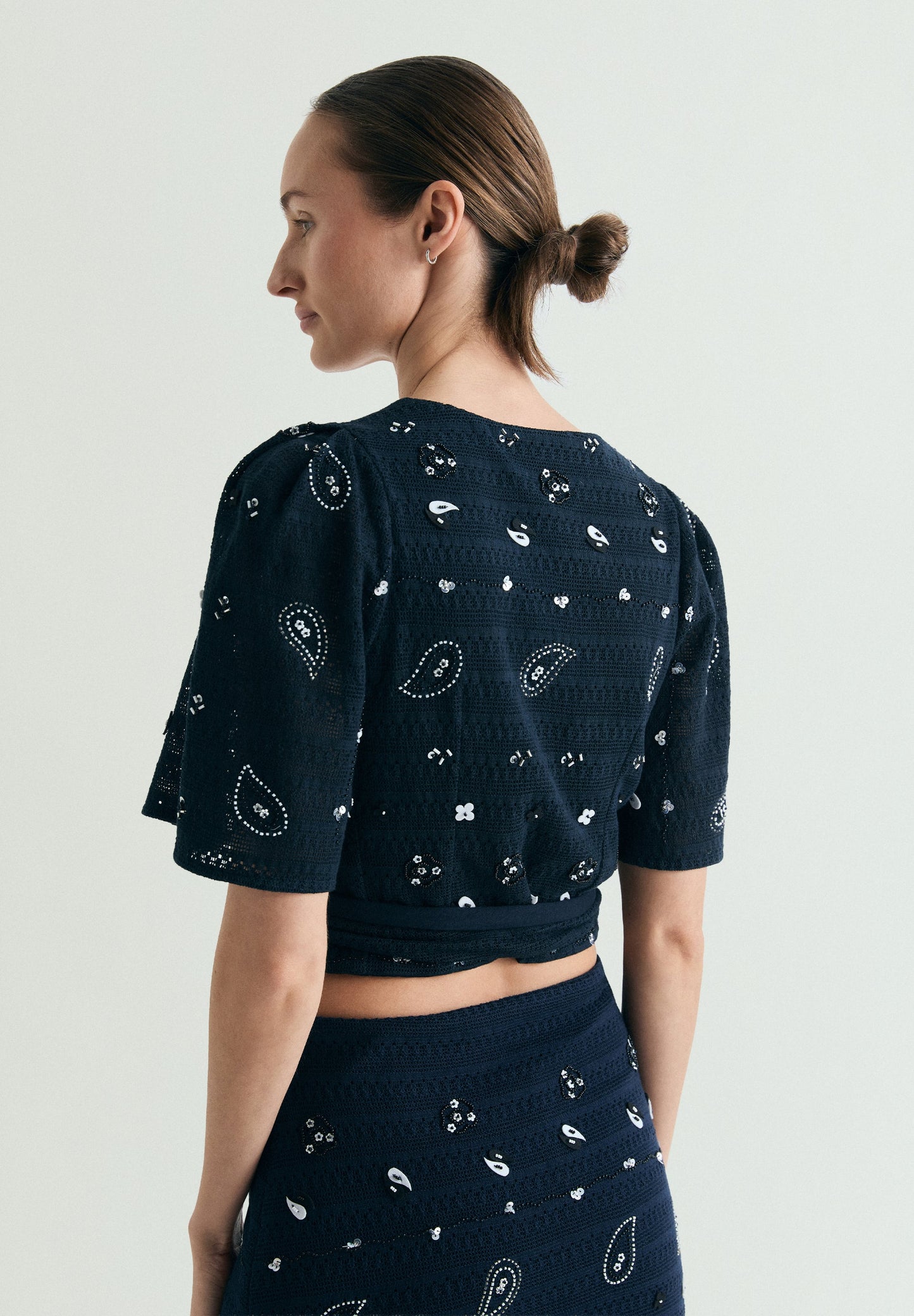 KNIT TOP WITH BEADS