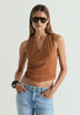 JACQUARD CROSSOVER TOP