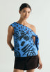 CONTRAST PRINT TOP