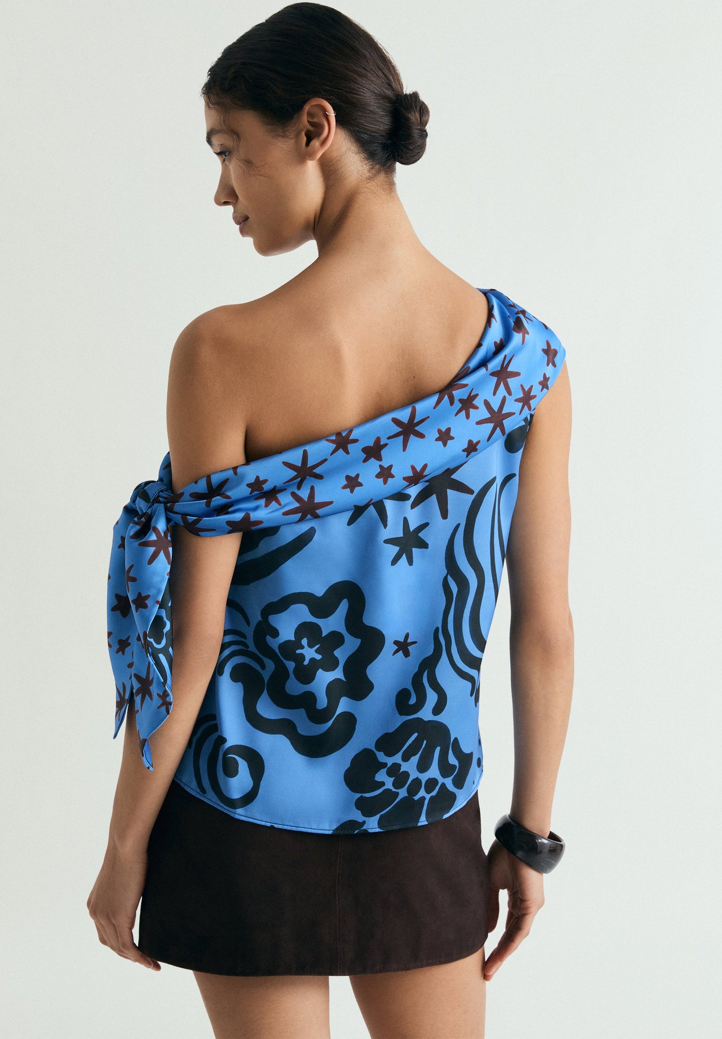 CONTRAST PRINT TOP
