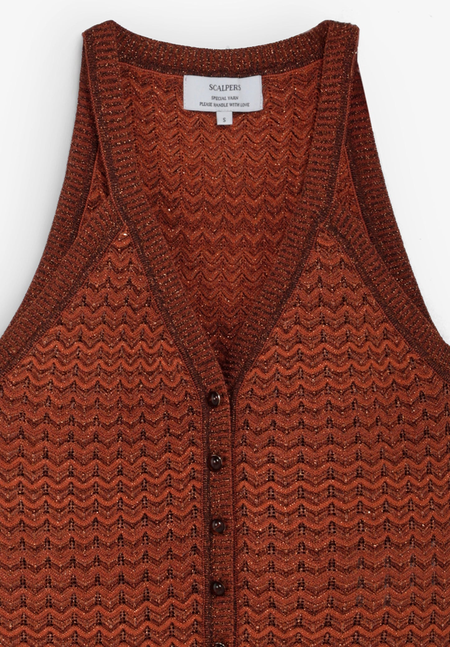 KNIT METALLIC THREAD TOP